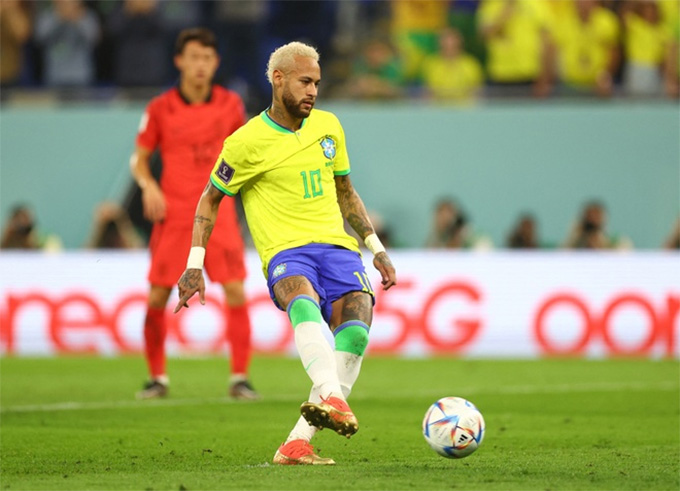 Kết quả Brazil 4-1 Hàn Quốc: Neymar
