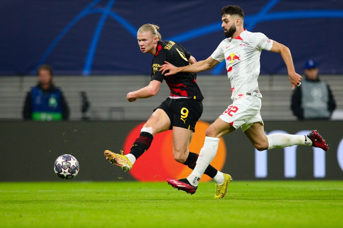 Erling Haaland mờ nhạt trong trận đấu với RB Leipzig